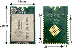 Send receive two-way <strong>modules</strong> AN1310HA/UA-E RF <strong>module</strong> low cost low power CC1310 IoT <strong>wireless</strong> <strong>module</strong> 868 / 915Mhz Custom frequency - Product Image 3