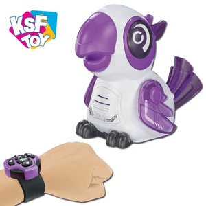 Akıllı ışık ve müzik fonksiyonu rc papağan oyuncak kızılötesi ışın izle uzaktan kumandalı robot oyuncak çocuklar için - Product Image 1
