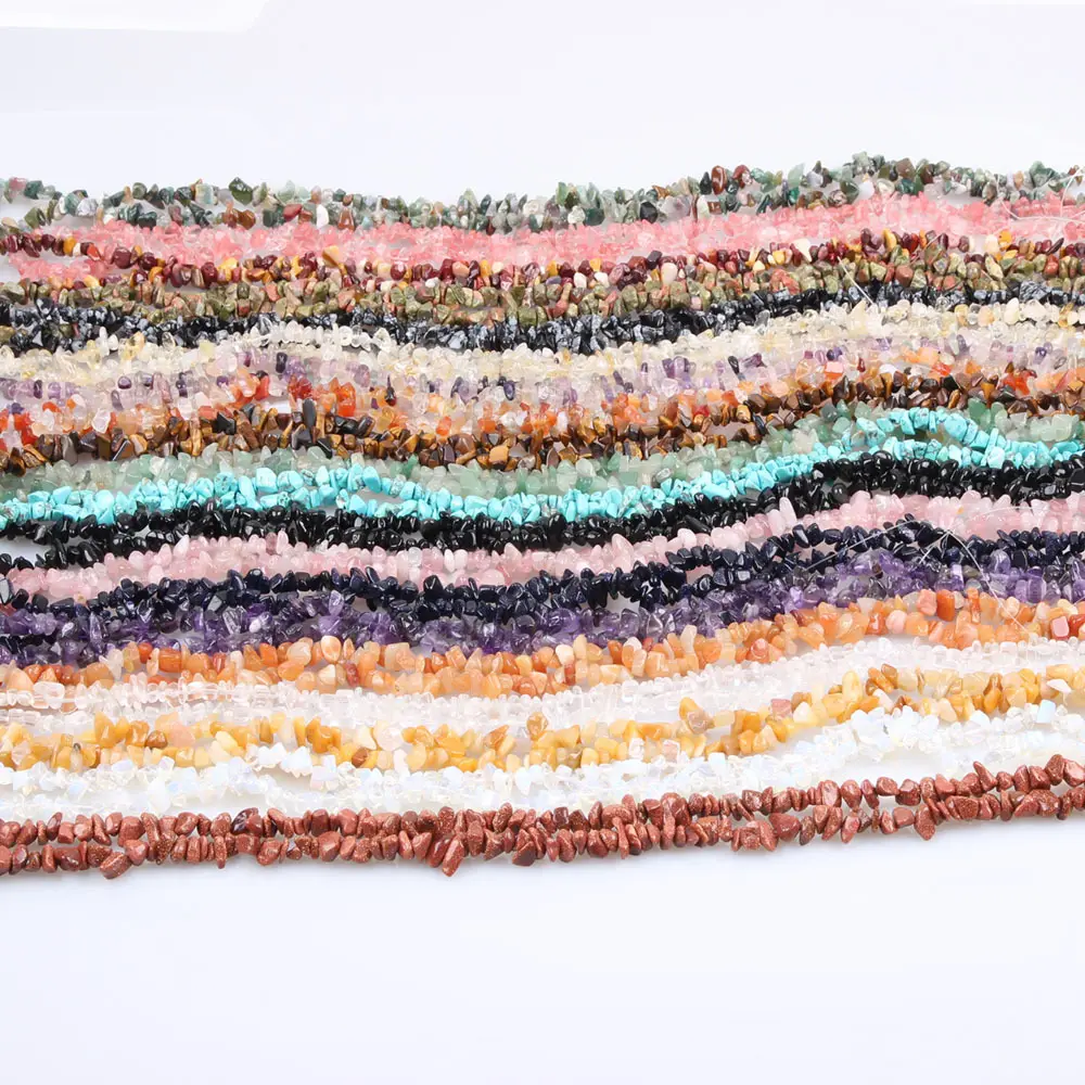 5ミリメートル〜8ミリメートルWholesale Garnet Aquamarine Irregular Semi貴石Natural Stone Beads Chips、Gemstone Chip Beads