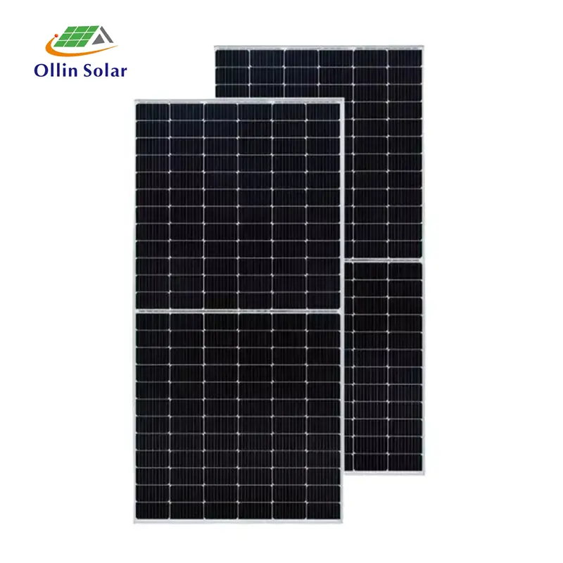Tăng năng lượng tấm pin mặt trời giá rẻ Monocrystalline panel năng lượng mặt trời 500 watt panel năng lượng mặt trời Châu Phi Khung hộp kết nối điện chiếu sáng di động