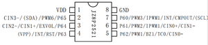JZ Cina a bassa potenza avanzata 8-Bit microcontrollore JZ8P2521CO per il controllo dei sistemi Embedded - Product Image 4