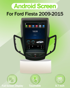 9.7-inch Android 13 Tesla-style Car Radio GPS Navigation for Ford <strong>Fiesta</strong> 2009-2015 Reverse Assist Car Multimedia Player - Product Image 4