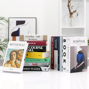 Fabrika doğrudan satış basit Modern İngilizce simülasyon kitaplar modeli sahte kitaplar dekoratif masaüstü süsler - Product Image 3