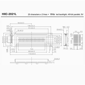 Display LCD monocromatico OEM Display LCD monocromatico modulo LED bianco sfondo Display LCD monocromatico - Product Image 2