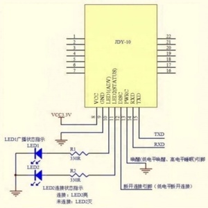 JDY-10 modulo ricetrasmettitore 4.0 Uart CC2541 - Product Image 4