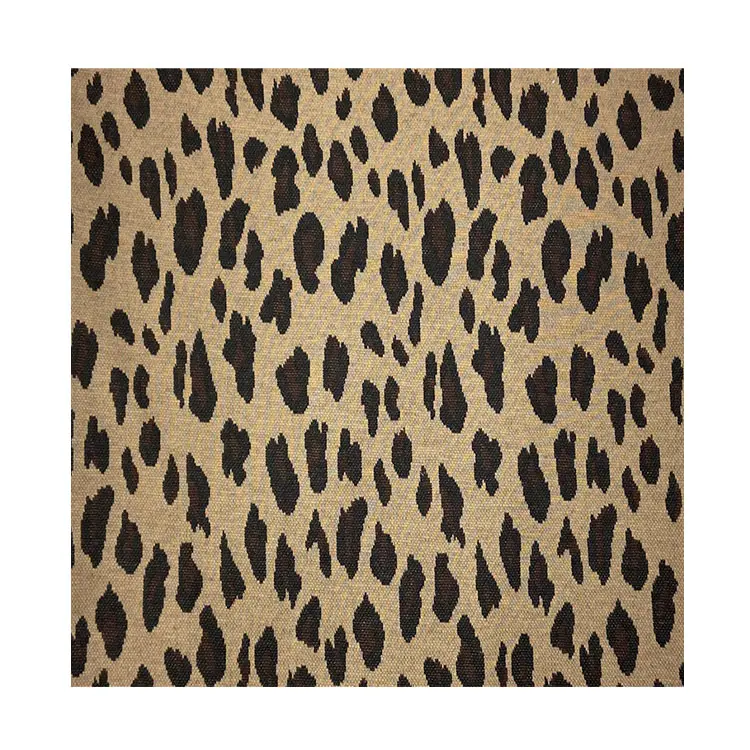 Tela de punto con estampado de leopardo para suéter, tejido con estampado de leopardo a precio de fábrica china