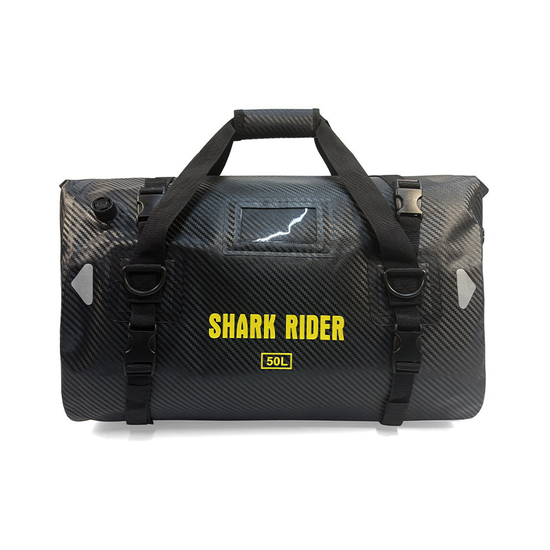 PVC Waterproof Black Carbon Fiber New Logo