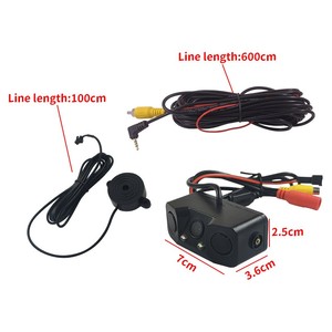 Reverse <strong>radar</strong> <strong>Camera</strong> Three in One with Built-in Horn, Car Mounted LED Parking System, Rearview <strong>Mirror</strong> - Product Image 2