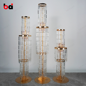 Tùy Chỉnh Tinh Tế Khách Sạn Sang Trọng Trang Trí Đồ Trang Trí Boda Đạo Cụ Đám Cưới Thính Phòng Đạo Cụ Rome Cột Đường Dẫn Lớn Đèn Thủy Tinh - Product Image 3