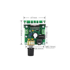 Taidacent Digital tablero de amplificador de potencia Dual 15W DC12V Clase AB TDA7297 amplificador estéreo de placa de circuito XH-A271 amplificador analógico - Product Image 5