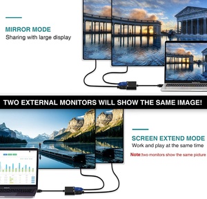 USB3.0 <strong>to</strong> <strong>VGA</strong> HD MI Adapter Converter Support HD MI <strong>VGA</strong> Sync <strong>Output</strong> 1080p Compatible with Windows 7/8/8.1/10 Monitor Display - Product Image 3