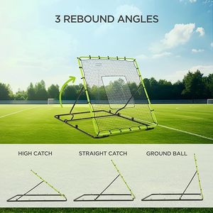 Baseball Rebounder Net 4x4,5 Fuß Softball Bounce Back Fielding Trainer 3 Ball Return Angles Übungs ausrüstung