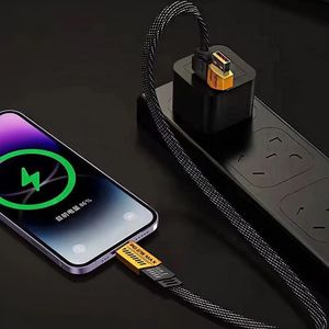 สายชาร์จ PD65W เร็วอเนกประสงค์แบบ USB TO C สำหรับสายข้อมูลโทรศัพท์มือถือเหมาะสำหรับแอปเปิ้ลและแอนดรอยด์ - Product Image 3