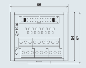 QMT010 Terminal Block <strong>Module</strong> NPN/PNP 1A DC24V 16 Bit <strong>Input</strong> <strong>Output</strong> Terminal Block PLC <strong>Relay</strong> Terminal Station With LED Light - Product Image 4