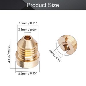 NBT高圧洗浄機ノズルコアスレッドノズルアクセサリーの交換1.1mm/1.25mm/1.4mm真ちゅう製フォームノズルのヒント