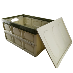 Contenedores de almacenamiento plegables rectangulares modernos, contenedores de almacenamiento apilables de plástico PP sin tapa, organizador de almacenamiento en GARAJE, seguro para alimentos - Product Image 3