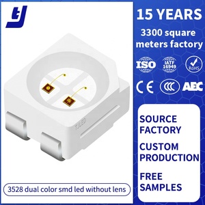 PLCC4 smd led 4 pins 3528 4.8w smd led lens olmadan 120 derece çift renk 1200 led smd 3528 smd led için tv arkaplan ışığı - Product Image 2