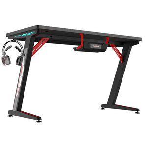Escritorio de computadora de metal multifunción ajustable en altura para juegos y trabajo de PC Estación DE TRABAJO DE cibercafé elegante - Product Image 5