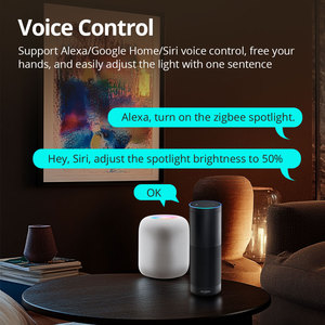 Zemismart ไฟสปอตไลท์ LED Wifi 12วัตต์กันแสงสะท้อนหรี่แสงได้รอบมุมปิดภาคเรียนปรับได้ Alexa Google Home - Product Image 3