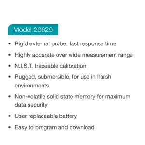 Extrem hoher DELTATRAK Modell 20629 Digitaler Datenlogger aus Edelstahl Einfach zu programmieren der Temperatur regler - Product Image 2
