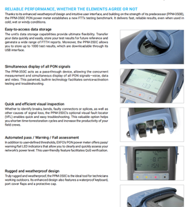 PPM 350c-pon güç ölçer el güç ölçer sitede test orijinal exfo fttx modu güç ölçer - Product Image 2