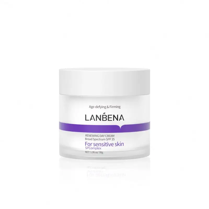 Lanbena Creme de Retrino para a pele Anti-rugas de marca própria, creme facial firmador e renovador com FPS 35