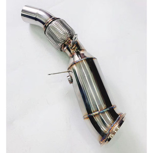 Bmw 520/525/528 F10/f18 2.0t N20 için özel yüksek akış iniş borusu/düz egzoz başlık borusu Downspout - Product Image 1