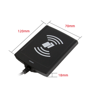 13.56Mhz Desktop RS232/USB RFID Contactless lettore di Smart Card ISO14443A/B ISO7816 ODM OEM lettore di schede di controllo accessi - Product Image 1