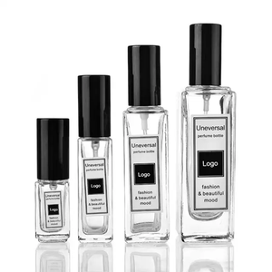 Özel etiket kutusu 5ml 10ml 15ml 30ml 50ml 100ml boş doldurulabilir şeffaf renkli cam dikdörtgen parfüm şişesi - Product Image 2
