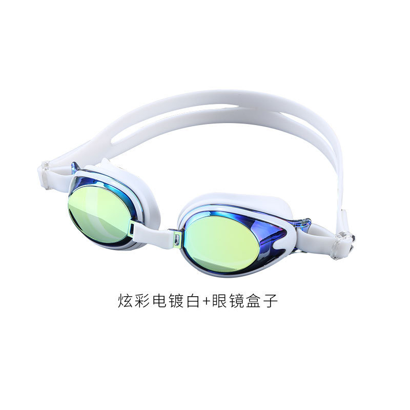 Étui à lunettes blanc électroplaqué coloré