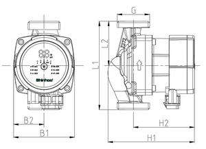 Shinhoo Master SD 32-4-180 Bomba de circulación de calefacción central de una etapa con pantalla LED de impulsor compacto con Sistema de ducha - Product Image 6