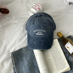 Logotipo personalizado de alta calidad bordado lavado apenado papá algodón personalizado sombrero fabricantes sombreros desteñidos 6 paneles gorra de béisbol - Product Image 3