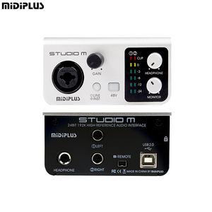 Interfaz de Audio de tarjeta de sonido Midiplus Studio M para grabación de interfaz de Audio USB Mezclador de Audio de 24 bits/192kHz para Podcast - Product Image 1