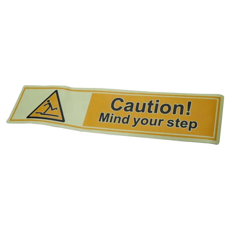 Attention attention votre étape avertissement panneaux de sol PVC incendie panneaux de sécurité autocollants