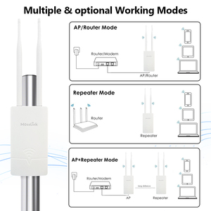 Oem <span class=keywords><strong>2025</strong></span> tốt nhất <span class=keywords><strong>Wifi</strong></span> Extender 2.4G & 5g1200mbps băng tần kép ngoài trời AP <span class=keywords><strong>Wifi</strong></span> điểm truy cập tầm xa PoE <span class=keywords><strong>wifi</strong></span> không dây AP - Product Image 4