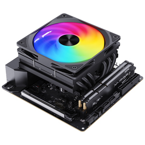 Snowman RGB CPU Air Cooler 6 Tubos de calor de aluminio PWM Ventilador silencioso Procesador de función de luz para computadora PC Solución de refrigeración