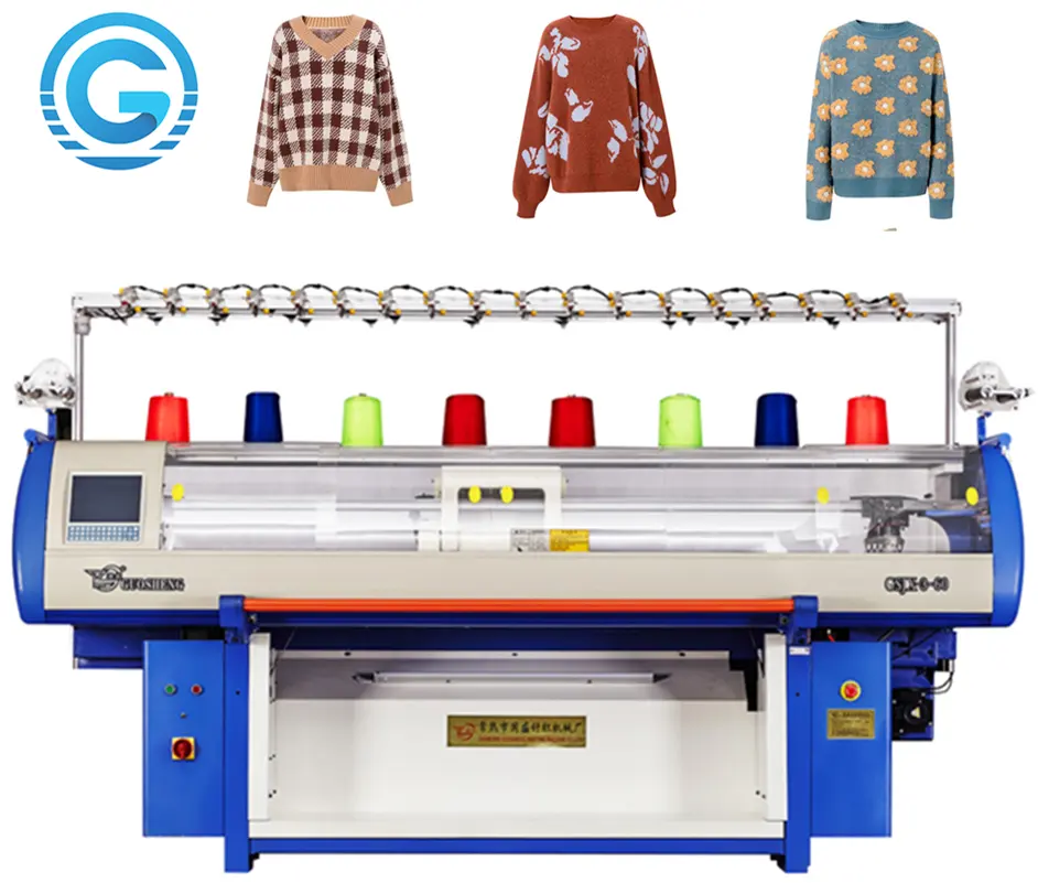 Máquina de tejer computarizada de tres tipos, a la moda, gran oferta