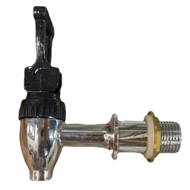 4-point faucet for insulated water bottle with upright handle