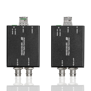 Convertitore fibra 12G-SDI 10KM/DVB-ASI/CCTV/Broadcast/LC/supporto Audio/doppia SDI uscite e supporta segnali SDI 3G/HD/SD