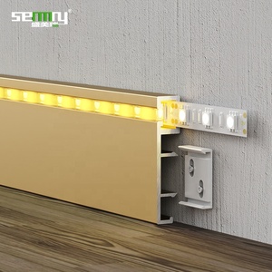 Hiện đại LED Ốp chân tường Hội Đồng Quản trị với hợp kim nhôm cơ sở tường sàn LED Baseboard chiếu sáng nhôm LED Ốp Chân tường - Product Image 2