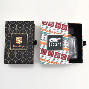 Custom Logo Luxury Perfume Present Packaging <strong>Box</strong> Portable High-End Square Drawer Gift <strong>Box</strong> with Sponge Liner Embossed Print - Product Image 2