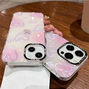日本粉色爱心外壳图案金属相机孔手机外壳适用于Iphone 11 12 13 14 15 Pro Max - Product Image 6