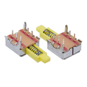 KandensPS22E50ストレートキースイッチ6ピンDIP2P2TセルフロックラッチングスイッチDPDTプッシュボタンスイッチ - Product Image 5