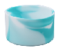 blanc/bleu sarcelle