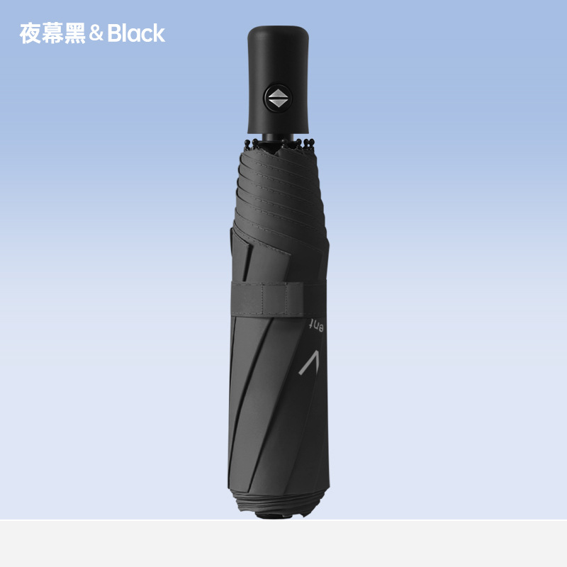Three-fold 8-bone automatic night black