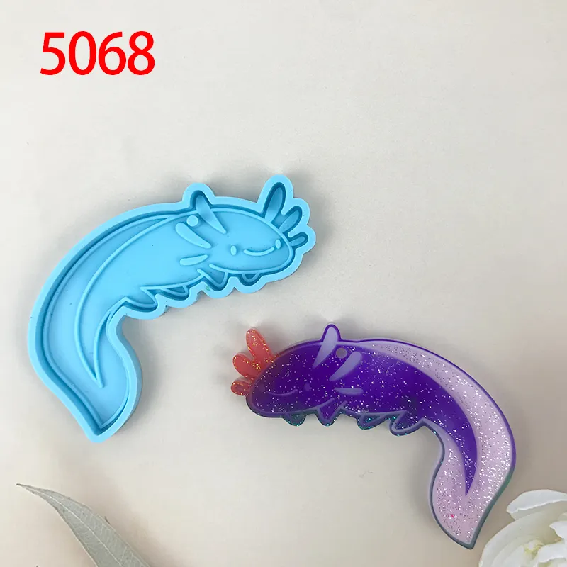 5068 Axolotl राल चाबी का गुच्छा सिलिकॉन molds