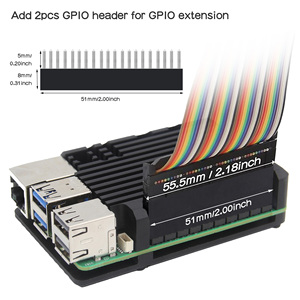 <strong>Raspberry</strong> <strong>Pi</strong> 5 <strong>Case</strong> | Passive Cooling| Aluminum Alloy Armor Enclosure for <strong>Pi</strong> 5 - Product Image 5