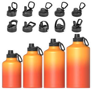 Tùy chỉnh <span class=keywords><strong>64</strong></span> oz cách điện <span class=keywords><strong>Hydro</strong></span> chai nước với rơm Nắp nửa Gallon nước bằng thép không gỉ <span class=keywords><strong>Flask</strong></span> Jug với Chug Nắp - Product Image 5