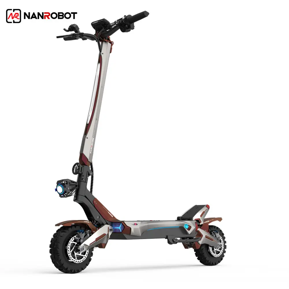 Nanrobot 2022 nuovo Design freno idraulico N6 2000w doppio motore 10 pollici fuoristrada a due ruote potente scooter elettrico