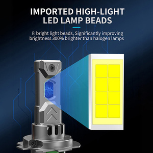 DC 12V düşük güç tüketimi otomatik Led ampul 56W Mini H7 Led ışık araba için - Product Image 3